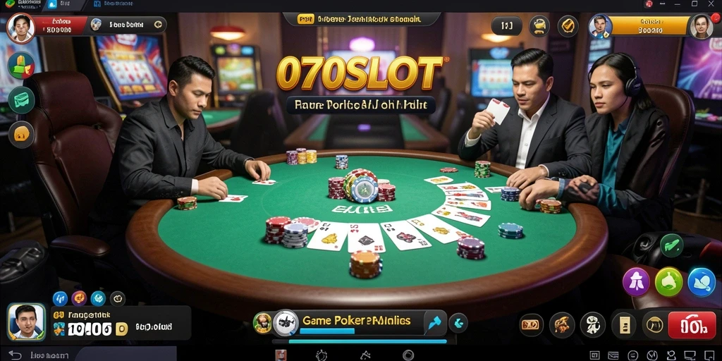 Gameplay seru 070SLOT di dunia Poker online.