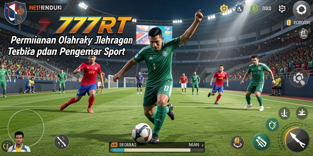Tangkapan layar gameplay <strong>777RT</strong> menunjukkan aksi olahraga yang mendebarkan.