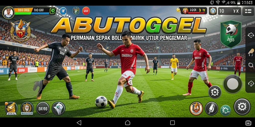 Tampilan dinamis permainan sepak bola ABUTOGEL.
