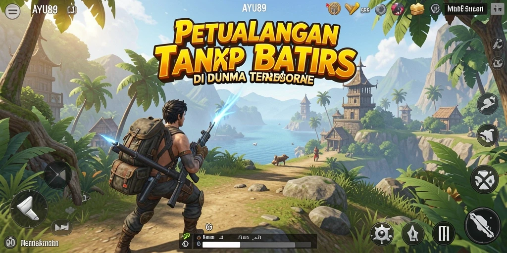 Gameplay AYU89 yang seru dalam dunia terbuka.