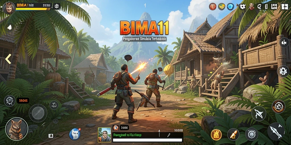 Tangkapan layar permainan <strong>BIMA11</strong> menampilkan aksi menarik dalam simulasi kehidupan.