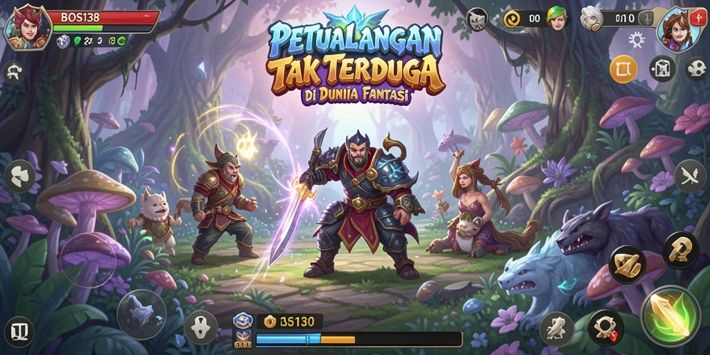 Tampilan gameplay seru dan mendebarkan dari BOS138.