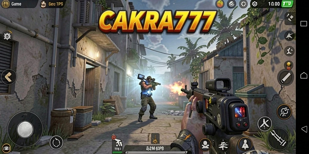 Tampilan gameplay seru di CAKRA777 dengan aksi tembak-menembak yang mendebarkan.