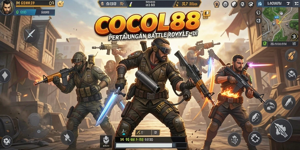 Gameplay seru COCOL88 dengan aksi Battle Royale yang intens.
