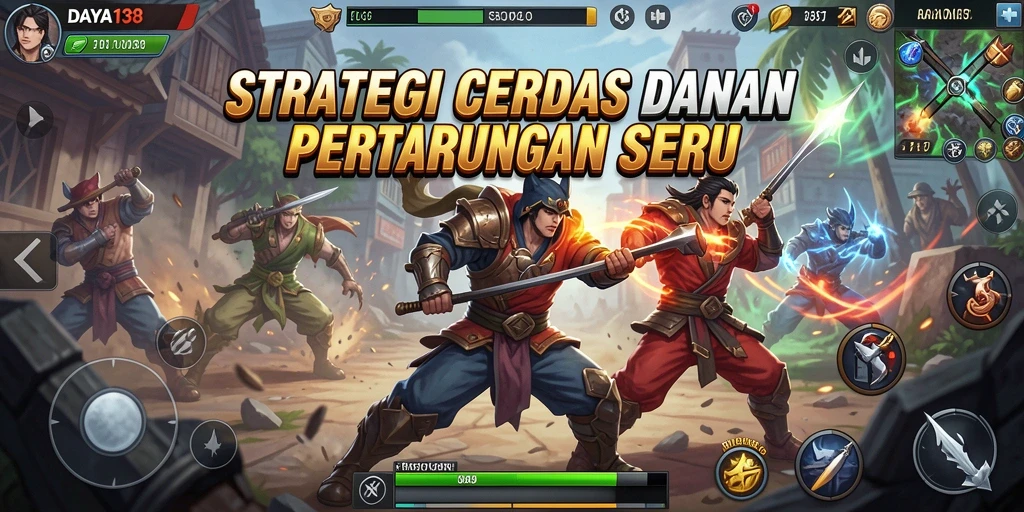 Tangkapan layar DAYA138 menampilkan aksi pertempuran strategi yang mendebarkan.
