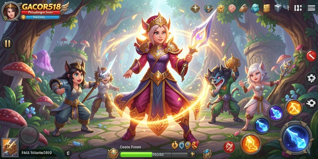 Screenshot gameplay GACOR518 menampilkan aksi seru dalam petualangan fantastis.