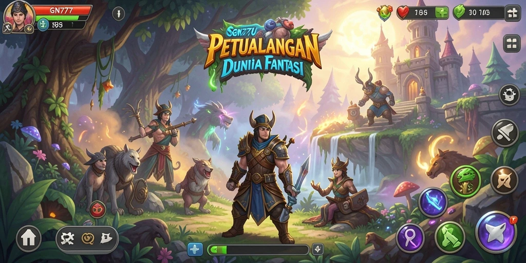 Gameplay menegangkan dalam dunia petualangan yang memukau.