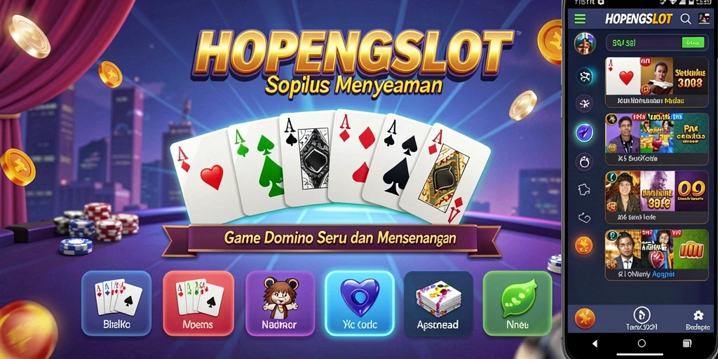 Screenshot HOPENGSLOT menampilkan gameplay menarik Domino.
