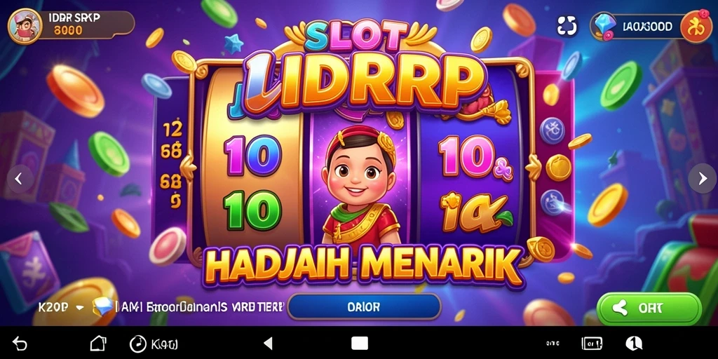 Tampilan menarik dari gameplay Slot IDRRP dengan animasi berwarna-warni.