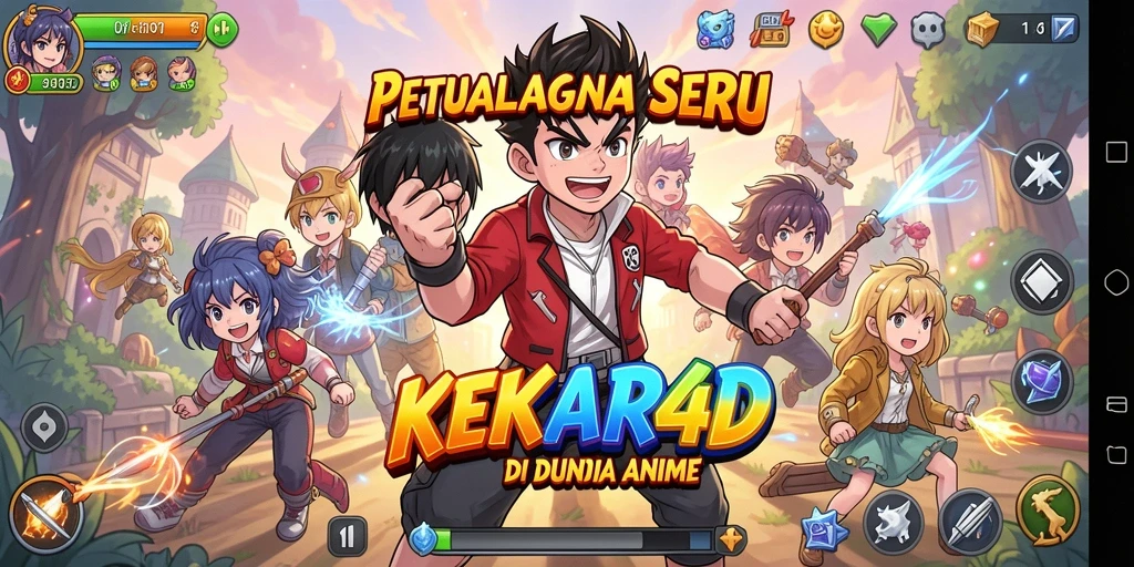 Screenshot utama KEKAR4D menampilkan aksi seru gameplay Anime.