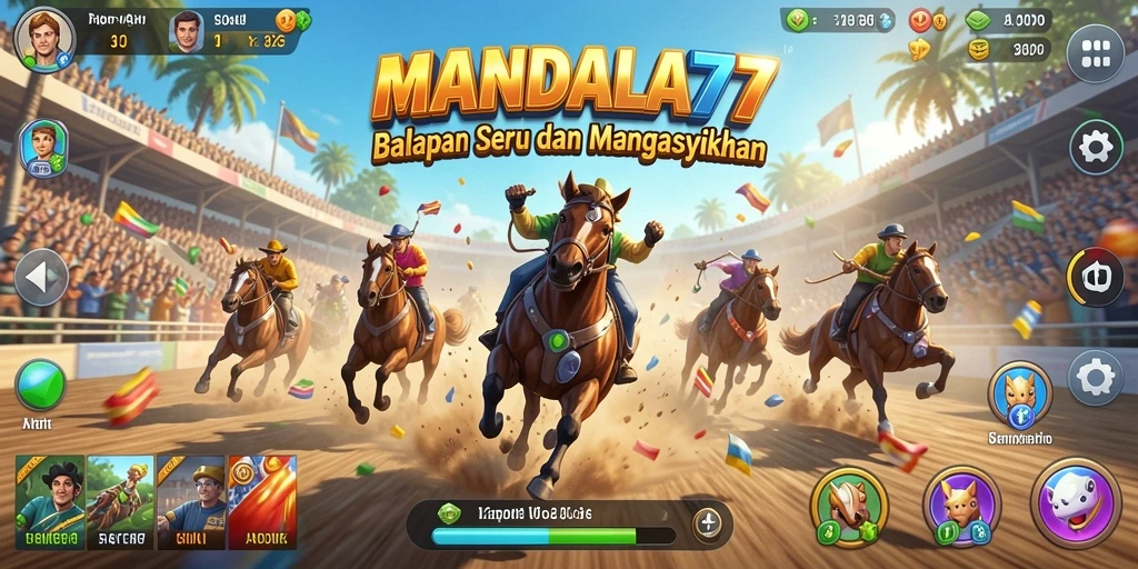Tampilan gameplay MANDALA77 yang menegangkan dan penuh aksi.