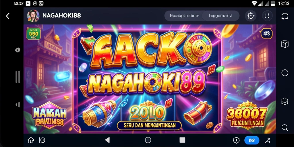Screenshot gameplay NAGAHOKI88 dengan tema slot yang menarik.