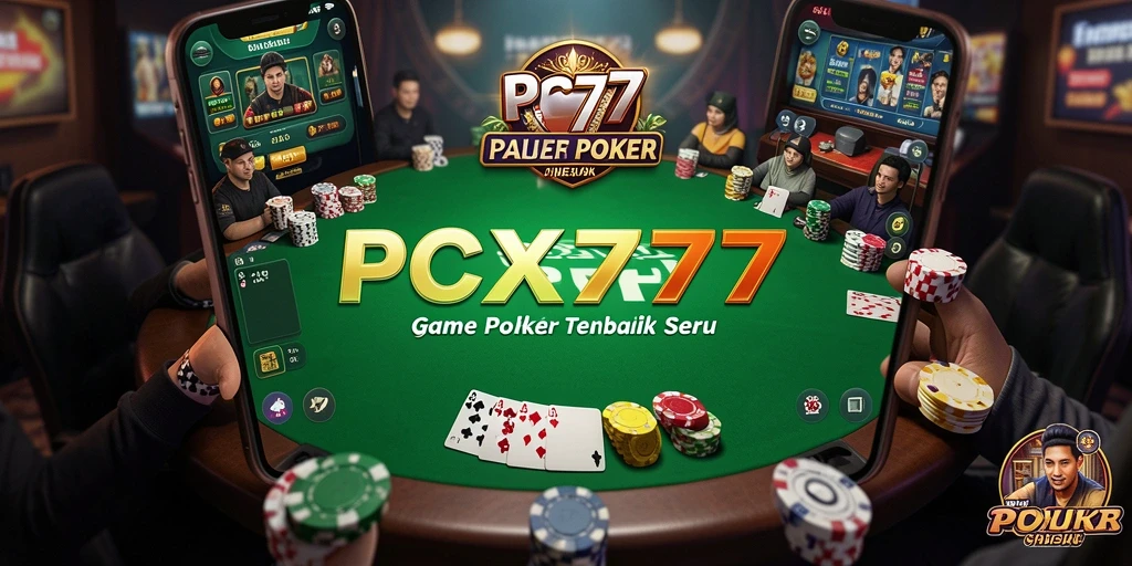 Screenshot gameplay PCX777 yang menunjukkan aksi poker yang mendebarkan.