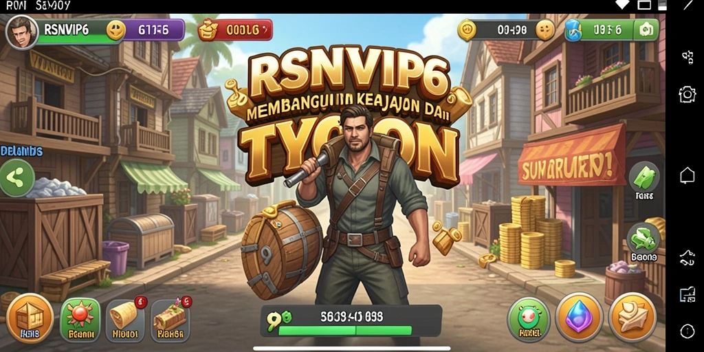 Screenshot utama RSNVIP6 menampilkan pengalaman gameplay Tycoon yang mendebarkan.