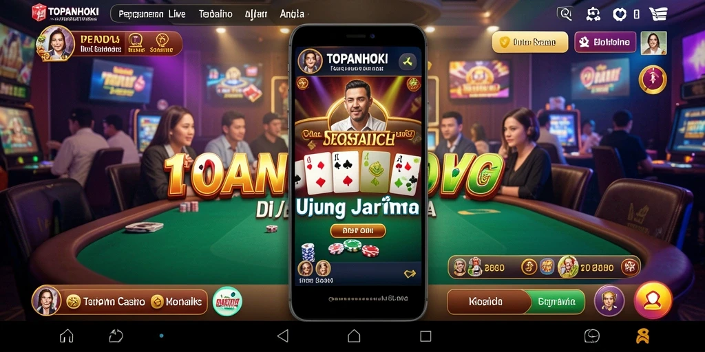 Tampilan gameplay Live Casino yang menarik di TOPANHOKI.
