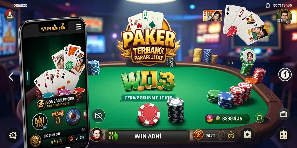 Tampilan gameplay WIN33 dengan aksi poker yang mendebarkan.
